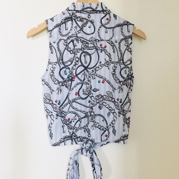 🤑FREE w/ purchase! H&M Conscious Chain Print Tank - Picture 3 of 16